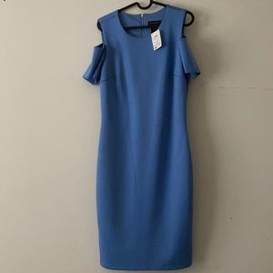 Blue Dress (Shoulder Cut Out)